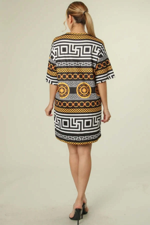 GRAPHIC FACE PRINT SHIRT DRESS - Image 2